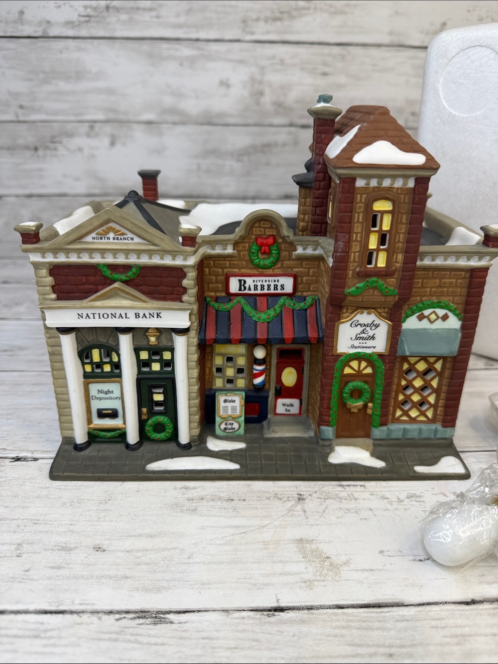 Department 56 Riverside Row Shops Christmas in The city house